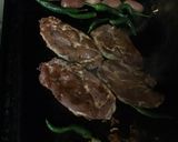 Une image de l'étape 5 de Cotes de porc grillées,marinées aux pommes de terre et piments verts.