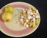 A picture of step 1 of Pear lassi.