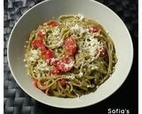Φωτογραφία βήματος 2 της συνταγής Spaghetti 🍝 από σπανάκι 🌱 με ντοματίνια 🍅, των 15 λεπτών! 💚💛💚