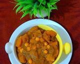 A picture of step 6 of Pumpkin and Chickpea Curry (with Mustard Spices).
