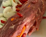 Foto del paso 1 de la receta: Carne mechada con puré ♥️🍴