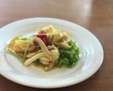 Foto langkah ke 4 dari resep Salad Cumi Saos Spicy (squid salad with spicy sauce).