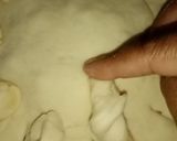 A picture of step 9 of Star chicken bread without oven.