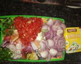 A picture of step 1 of Spicy Paneer.