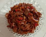 Foto langkah ke 5 dari resep Masakan daging babi chai po pedas manis.