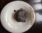 A picture of step 2 of Bourbon choco lava cake.
