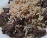 Foto del paso 8 de la receta: Carne al ajillo con vino tinto y arroz