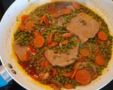 Zöldborsós sertéssült recept fázis 5 fotója