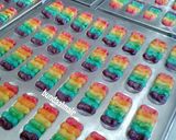 Foto langkah ke 4 dari resep Lidah Kucing Rainbow rasa Keju.