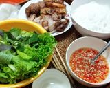Hình bước làm 4 của món Bún thịt nướng chả giò