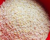 A picture of step 1 of Proso millets tomatoes khichdi.