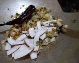 A picture of step 3 of Coconut rice in 10 minutes.