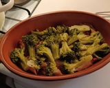Tésztával és kolbásszal rakott brokkoli #gluténmentes#tejmentes recept fázis 6 fotója