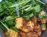 A picture of step 1 of Algerian Harira.