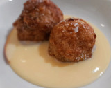 Foto del paso 18 de la receta: Buñuelos de manzana y nueces sobre crema inglesa