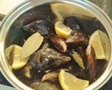 Foto del paso 1 de la receta: Croquetas  de Mejillones con Langostinos y  Gamba  blanca