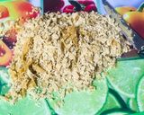 A picture of step 5 of Roasted sunflower seeds & other seeds spiced jaggery brittle.