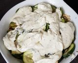 Une image de l'étape 3 de Petit gratin de courgettes au tartare.