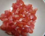 A picture of step 1 of Dry aloo matar.