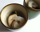 A picture of step 5 of Chawanmushi (Savoury Custard Soup).
