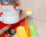 Hình bước làm 1 của món Nước ép thơm, cam, cà rốt và bí đao #bepvang
