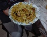 A picture of step 9 of Spicy chilli chicken briyani.