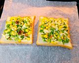 Hình bước làm 3 của món Sandwich cua nướng (baby food)