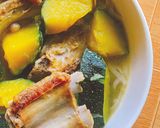 Hình bước làm 7 của món Canh sườn nấu bí