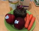 Foto langkah ke 1 dari resep Jus sehat Bit mix apel wortel.