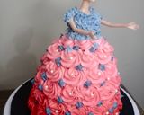 A picture of step 8 of Doll cake 🎂.