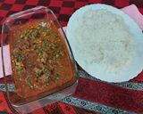A picture of step 3 of Mutton / split chickpea/dal ghost.