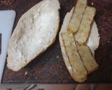 Foto del paso 6 de la receta Bocadillo de tortilla de papas con polvo de cebolla frita y alioli