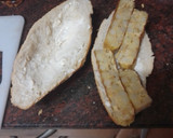 Foto del paso 6 de la receta: Bocadillo de tortilla de papas con polvo de cebolla frita y alioli