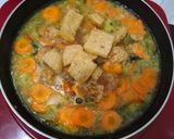 Foto langkah ke 7 dari resep Telur Dadar Kuah Santan Kuning.