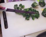 A picture of step 4 of Coconut spinach.