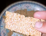 A picture of step 5 of Till ki chikki.