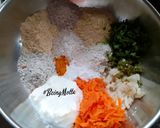 A picture of step 1 of Saat Dhan Parathas.