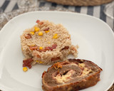 Foto del paso 4 de la receta: Rollo de carne con queso y jamón
