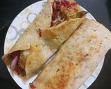 A picture of step 6 of Healthy Roti wraps.