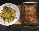 Foto del paso 3 de la receta: Muslo de pollo deshuesado al horno con patatas panadera