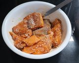 รูปขั้นตอนการทำที่ 2 ของ ข้าวแซลมอนเทอริยากิไข่ออนเซ็น