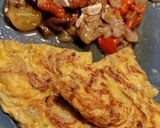 Foto del paso 10 de la receta Tortilla de patatas con ensalada de escalivada y tomates cherry