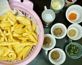 A picture of step 1 of Seasoned fries.