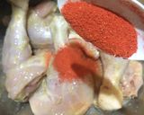 A picture of step 3 of Chicken Tangdi Masala.