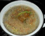 Foto langkah ke 5 dari resep Mpasi 4⭐ 9M+ Nasi tim kuah sayur 🍚🐥🥕🧀🍾.