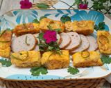 Hình bước làm 3 của món Trứng cuộn