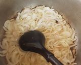 A picture of step 1 of Aaloo gosht.
