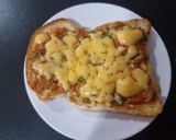 A picture of step 5 of Peri Peri paneer and vegetable toasties.