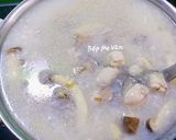 Hình bước làm 3 của món Cháo Hàu Nấu Nấm