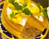 A picture of step 13 of Eggless: No-Bake & No-Gelatin Mango Cheesecake.